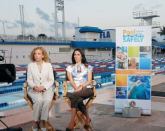 U.S. Rep. Debbie Wasserman Schultz (left) was joined by swimming champion Janet Evans for the unveiling of the nationwide education campaign linked to the VGB Act.