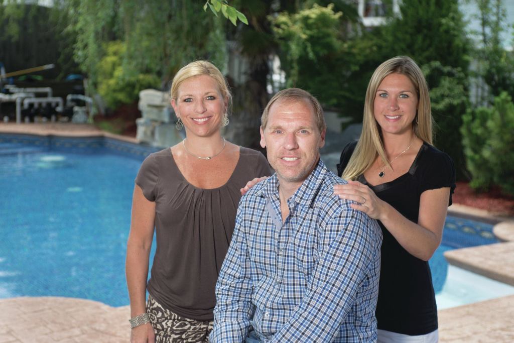 Strong foundation: (L-R) Siblings and co-owners Tara Onthank, Michael Vassallo and Gina daRoza credit their father’s influence and work ethics as a driving force behind their business today.