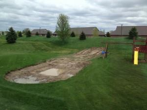 The excavation of Julie Roche's pool was done on May 11, but weeks later, her pool still hadn't been installed. Rain filled the hole, causing more issues.