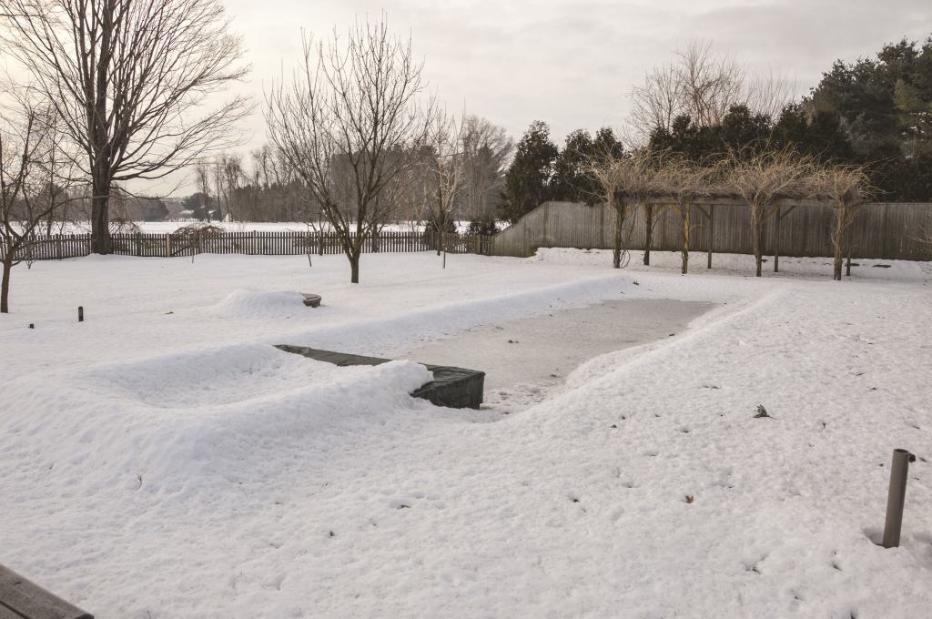 Thaw out: Waiting for spring to inspect the damage that ice and snow have done to his pool cover is something Michael Giannamore has in common with his customers. His company, Aqua Pool & Patio in East Windsor, Conn., will send the covers to the manufacturer for inspection and repair.