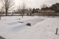 Thaw out: Waiting for spring to inspect the damage that ice and snow have done to his pool cover is something Michael Giannamore has in common with his customers. His company, Aqua Pool & Patio in East Windsor, Conn., will send the covers to the manufacturer for inspection and repair.