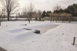 Thaw out: Waiting for spring to inspect the damage that ice and snow have done to his pool cover is something Michael Giannamore has in common with his customers. His company, Aqua Pool & Patio in East Windsor, Conn., will send the covers to the manufacturer for inspection and repair.