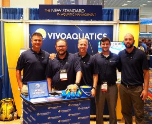 VivoAquatics team: (L-R) Nathan Hernandez, director of aquatic solutions; Bob Garrett, general manager, Nevada; Willan Johnson, CEO; Max Koby, general manager, strategic development; and Jack Peat, director, account development.