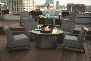 The Del Mar Woven Deep Seating Collection from Agio was the winner of an International Casual Furnishings Association’s Designer Excellence Award for Lounge Seating.