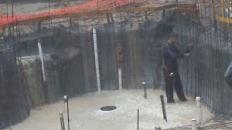 Mud city: These two images from Brad Stephens, owner of Backyard Amenities, showcase some of the damage and difficulties that pool builders in Texas have had to deal with because of the rain and flooding.