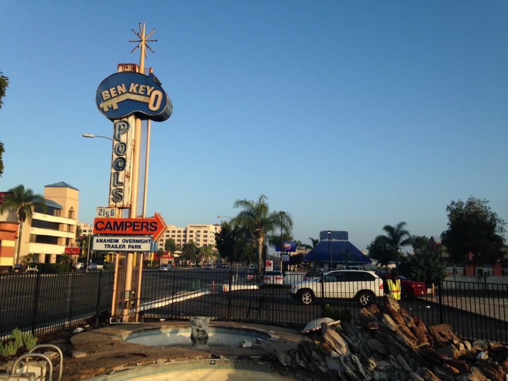 The Ben-Key Pool Center is nothing more than a vacant lot these days. A security guard keeps a close watch on the property.
