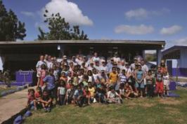 Lonza employees and dealers updated a school building in Costa Rica as part of Lonza's People Extending a Caring Hand (PEACH) program.