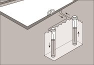 An open-loop system utilizes water from the ground.
