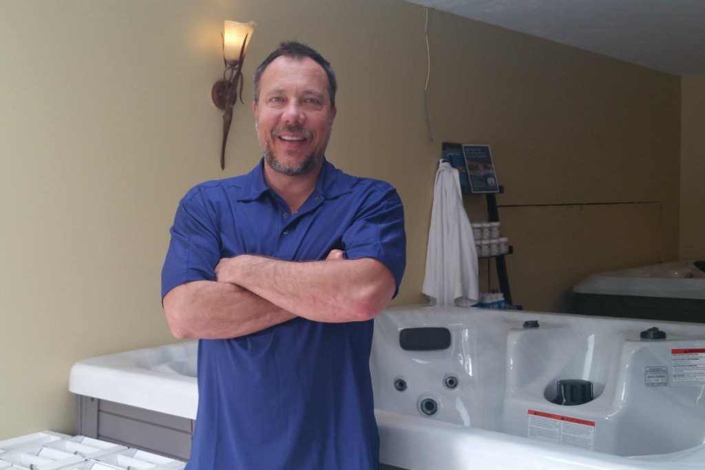 Chris Wheatley, owner of Hot Tub Universe in Fall River, Nova Scotia