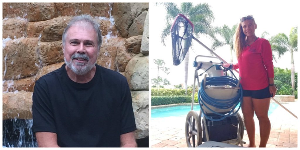 Dick Abare and Andrea Nannini are this year's Perfect Pool Guy and Gal