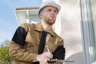 inspecting the building to be renovated