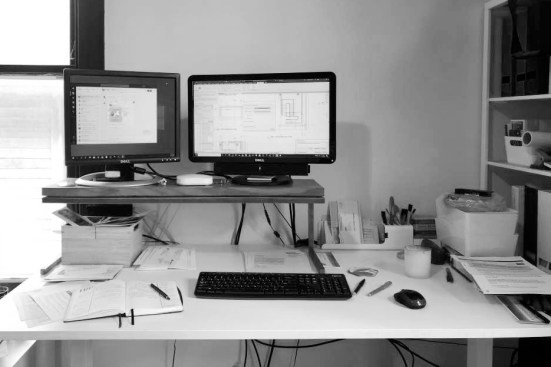 Home office setup of RATIO project architect Lora Teagarden, AIA