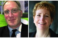 (L-R) Edward Price, Marcia Kramer