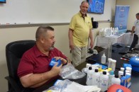 Robert Lowry, at right, teaching a course for the Pool Chemistry Training Institute with co-founder Greg Garrett.