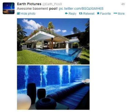 @Earth_Pics9  calls this pool seen through the basement of the adjacent home "awesome," and we have to agree. Clearly see-through glass pool panels are gaining in popularity. PSNSocialService