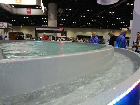 8. Infinity Pool This infinity pool was just one big example of the live product demos that took place on the show floor.