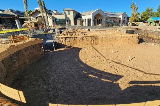 Early stage of the lazy river.