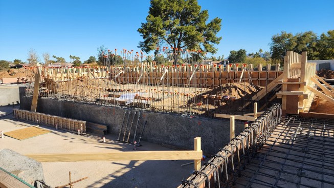 The pool that will house the FlowRider surf simulator. 