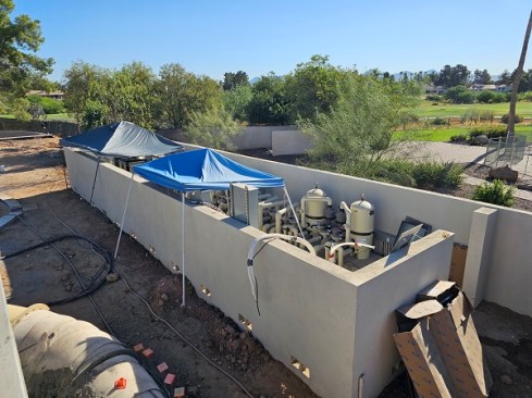 One of several outdoor equipment sets.