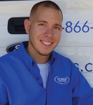 Chris Pesina, Hobert Pools & Spas: Chris is outstanding with his customers and has grown our monthly maintenance client base to more than 400, which contributes to the bottom line of our company. He always gives of his time and gets back to all customers immediately.