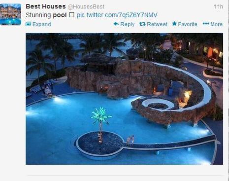 Wonder how long it takes to get to the top of this insane pool slide? Either way, it's a "stunning" design, says  
@HousesBest . #PSNSocialService
