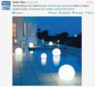 @SwimTips  shows us that Illuminating a pool easily can be accomplished with unique floating LED light balls. #PSNSocialService