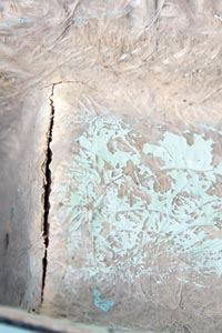 Multi-Step Process: Repairing a large crack is typically a multi-step process, involving several injections of epoxy and possibly even a new coat of fiberglass. This work is often left to specialists.