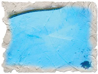 Warning signs: Even subtle

stains may indicate a serious problem, so it pays to investigate

them thoroughly. The bit of copper staining shown here could be

caused by oxidized copper in the source water, which has the

potential to stain all plaster surfaces if left untreated for a

week or so.