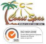 Coast Spas Obtains Prestigious ISO StandardCoast Spas becomes the first hot tub manufacturer in Canada to receive ISO 9001-2008 - Quality Management Standards recognition.