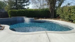 Sullivan’s freeform pool will enable the retired Army sergeant to enjoy his favorite exercise in the privacy of his own property.