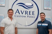 Avree Custom Pools Managing Partner Bill Zupon, left, with Founder/Managing Partner Sam Pizzo.