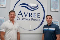 Avree Custom Pools Managing Partner Bill Zupon, left, with Founder/Managing Partner Sam Pizzo.